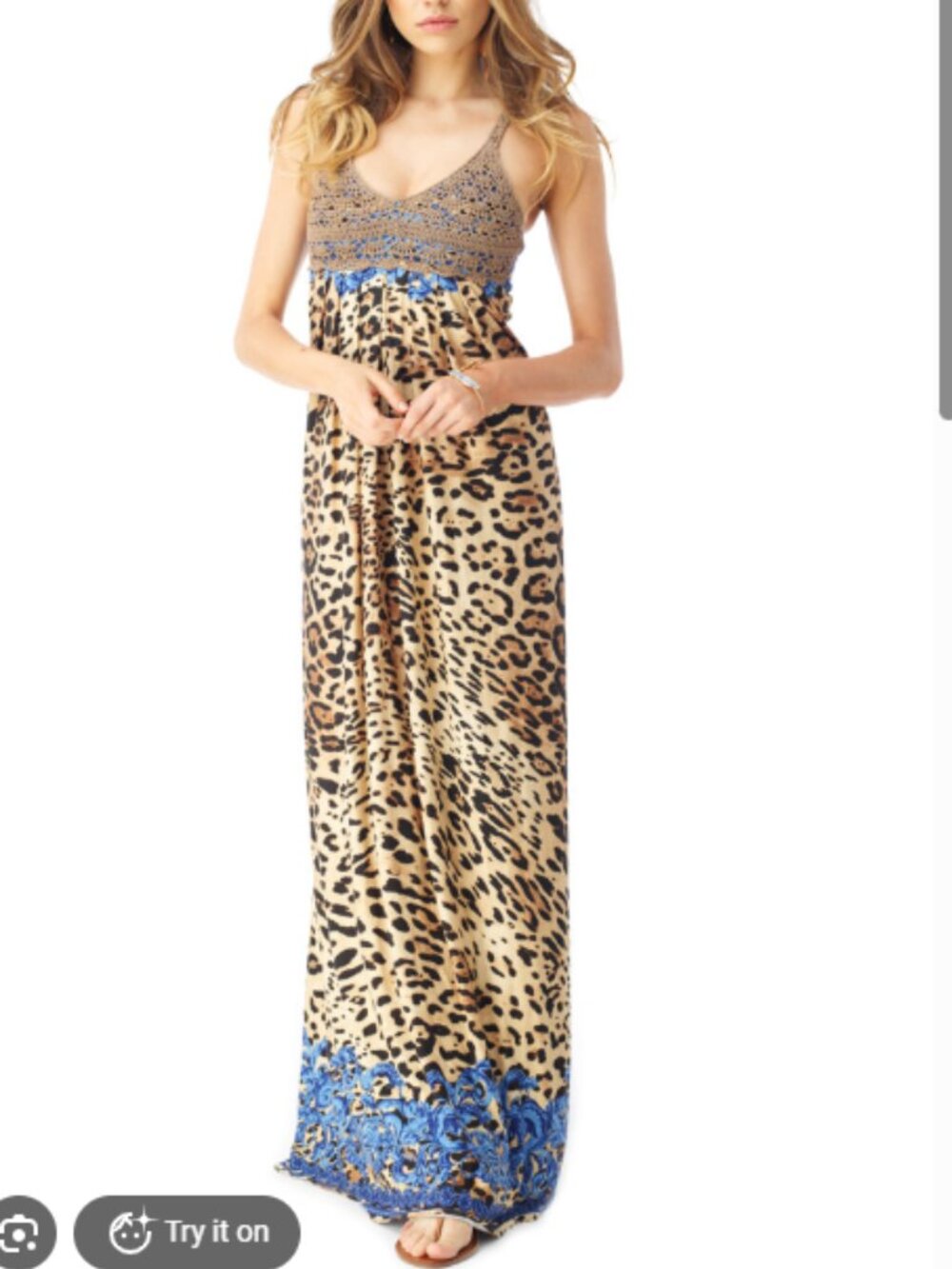 Sky Yashpal dress with animal print